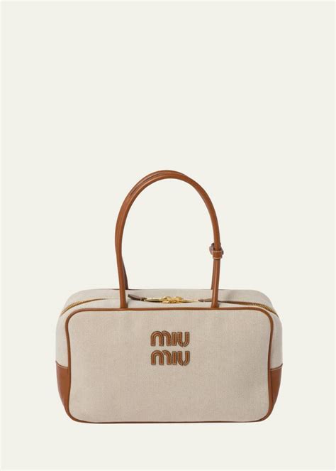 miu miu canvas top